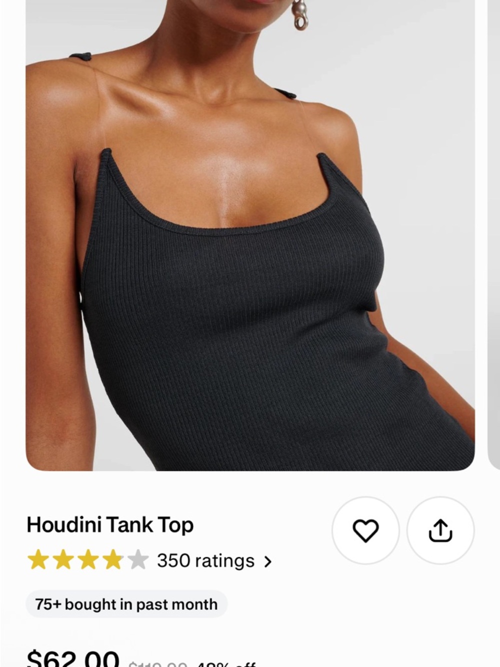 Luvette Houdini Tank Top Size M Womens